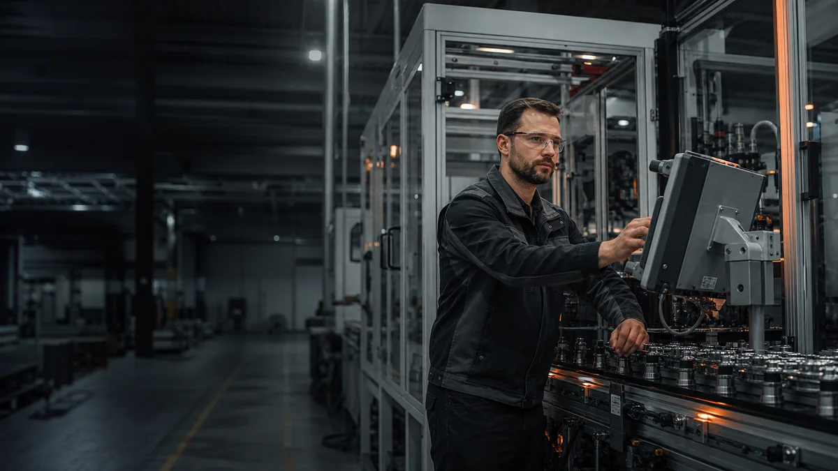 Industrieller Werkstattkontext für die Personalsuche